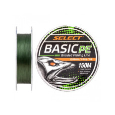 Шнур Select Basic PE 150m (темн-зел.) 0.22mm 30lb/13.6kg