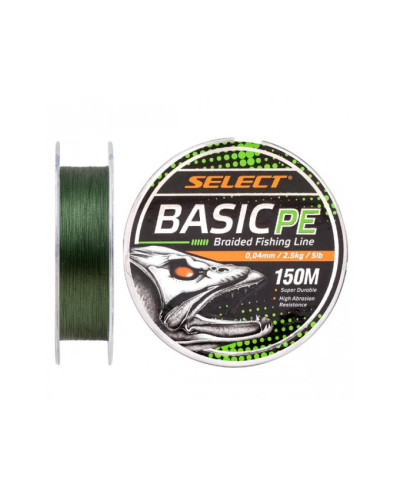 Шнур Select Basic PE 150m (темн-зел.) 0.22mm 30lb/13.6kg