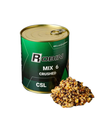 MIX-6 зерен подріблений ROBIN 900ml ж/б CSL