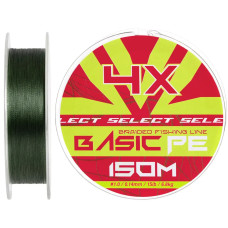 Шнур Select Basic PE 150m (темн-зел.) 0.14mm 15lb/6.8kg