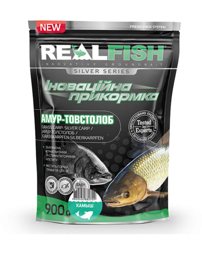 Прикормка RealFish Толстолоб "камыш" 900g