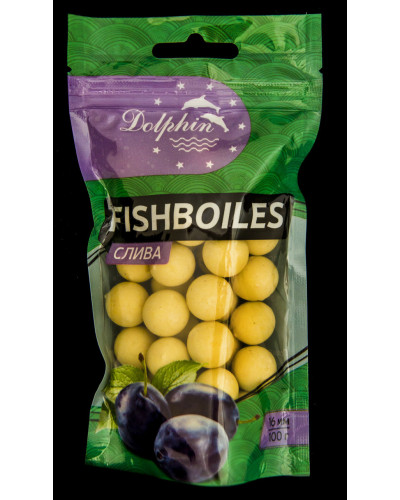 Бойлы тонущие Dolpin 16mm Слива 100g