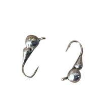 Мормишка вольфрам Кулька/Крапля, гачок №18 3mm 0,4g Срібло (5шт\уп)