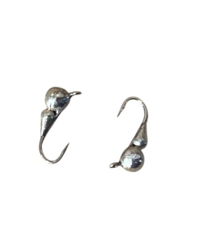 Мормишка вольфрам Кулька/Крапля, гачок №18 3mm 0,4g Срібло (5шт\уп)