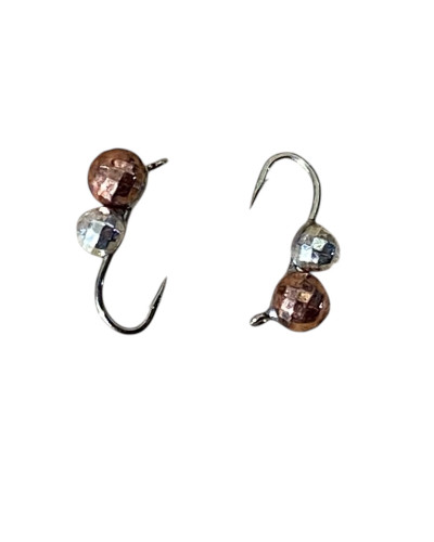 Мормышка вольфрам Мур-мелк.грань с ушком кр.№ 18 0,4g Cuper+Silver (5шт\уп)