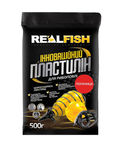 Пластилин RealFish "Клубника" 500g
