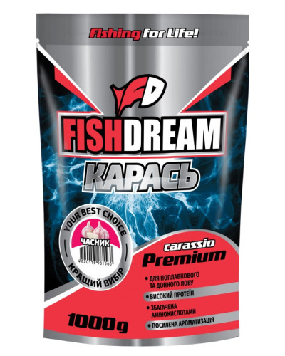 Прикормка Fish Dream Premium "Карась часник" 1kg