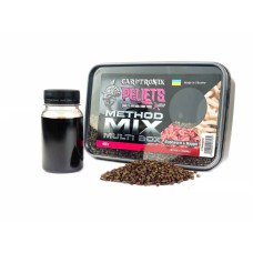 Пелетс Carptronik Method mix Multi Box, 400g (Ліквід Мотиль-Опариш 100g)
