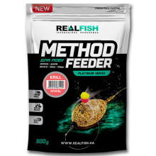 Прикормка RealFish Метод Krill "Криль" 800 г