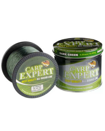 Волосінь коропова Carp Expert 0.35 mm DARK GREEN 1000+200 м