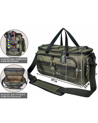 Сумка рыбацкая Lures & Rigs 47х22х22см