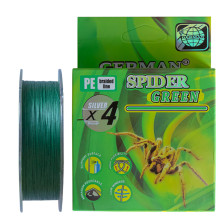 Шнур German Spider Green X4 (темно-зеленый) 0.30mm 100m 29.9kg