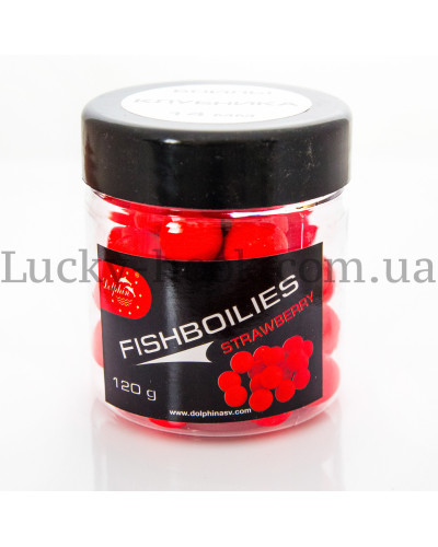 Бойлы тонущие Dolpin 14mm Клубника120g