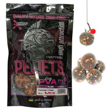 Готовий ПВА стік Carptronik lazy PVA stick pellets Squid/Plum (Кальмар/Слива) 15шт