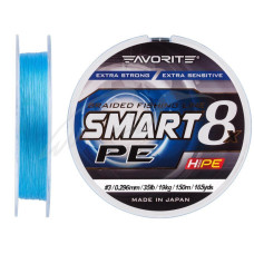Шнур Favorite Smart PE 8x 150м (sky blue) #3.0/0.296mm 35lb/19kg
