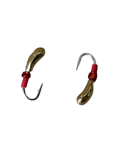 Мормишка вольфрам Часничинка кр.№20 0,2g Gold (5шт\уп)