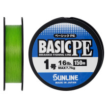 Шнур Sunline Basic PE 150m (Light Green) #1.0/0.171mm 16lb/7.7kg