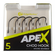 Крючок карповый RidgeMonkey Ape-X Chod Barbed size 5