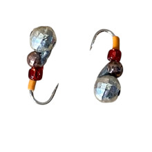 Мормишка вольфрам Мураха гранована, гачок №16 0,7g Silver+Cuper (5шт\уп)