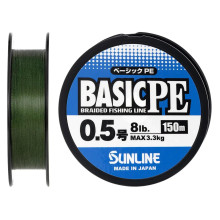 Шнур Sunline Basic PE 150m (Dark Green) #0.5/0.121mm 8lb/3.3kg