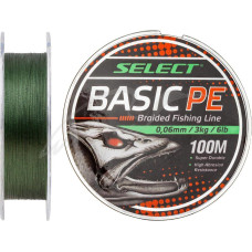 Шнур Select Basic PE 100m (темн-зел.) 0.12mm 12LB/5.6kg