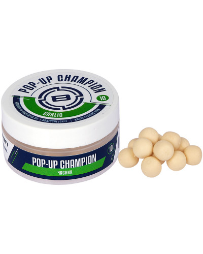 Бойлы Brain Champion Pop-Up Garlic (чеснок) 10mm 34g