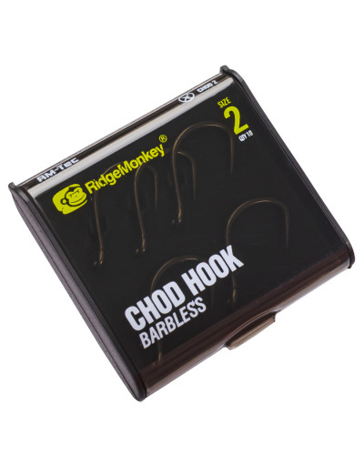 Крючок карповый RidgeMonkey RM-Tec Chod Hook Barbless size 2