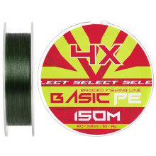 Шнур Select Basic PE 150m (темн-зел.) 0.08mm 8lb/4kg