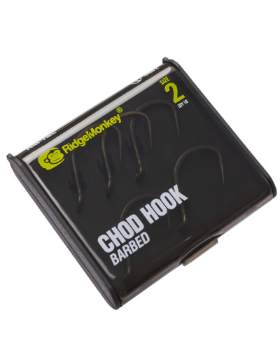 Крючок карповый RidgeMonkey RM-Tec Chod Hook Barbed size 2