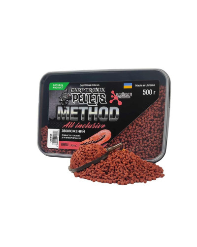 Пелетс Carptronik зволожений All-Inclusive Krill (Kриль) 500g