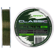 Волосінь Brain Classic Carp Line (3D camo) 150m 0.28mm 18lb 7.9kg