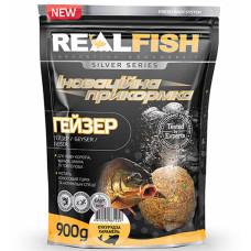 Прикормка RealFish "Гейзер Кукурудза/Карамель" 1kg