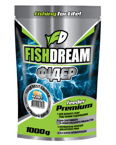 Прикормка Fish Dream Premium "Фідер Бісквіт-Ваніль" 1kg