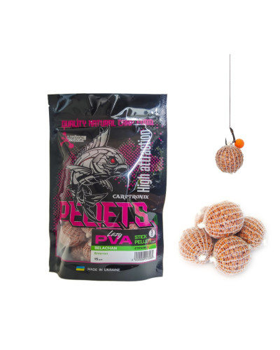 Готовий ПВА стік Carptronik lazy PVA stick pellets Belachan (Білочан) 15шт