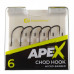 Крючок карповый RidgeMonkey Ape-X Chod Barbed size 6