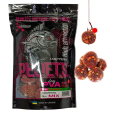 Готовий ПВА стік Carptronik lazy PVA stick pellets Krill/Strawberry (Криль/Полуниця) 15шт