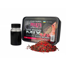 Пелетс Carptronik Method mix Multi Box, 400g (Ліквід Криль-журавлина 100g)