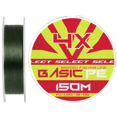 Шнур Select Basic PE 150m (темн-зел.) 0.16mm 18lb/8.3kg