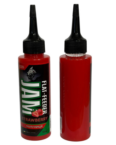 Атрактант Flat-feeder jam Carptronik Strawberry (Полуниця) 100ml