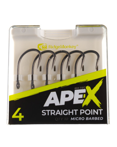Гачок короповий RidgeMonkey Ape-X Straight Point Barbed size 4