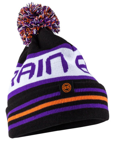 Шапка Brain Black/White/Violet One size ц:фиолетовый