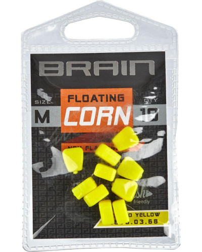 Кукуруза Brain Fake Floating Corn Non Flavoured Размер-S ц:желтый флуоресцентный