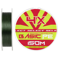 Шнур Select Basic PE 150m (темн-зел.) 0.10mm 10lb/4.8kg