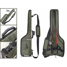 Чехол для зимних удочек Профмонтаж с карманом под катушку ICE HUNTER 79CM