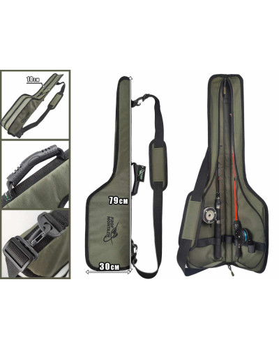 Чехол для зимних удочек Профмонтаж с карманом под катушку ICE HUNTER 79CM
