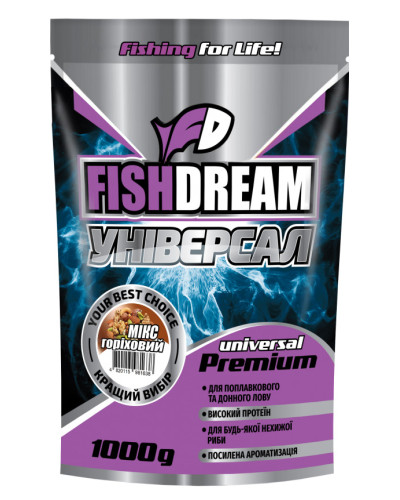 Прикормка Fish Dream Premium "Універсал горіховий мікс " 1kg