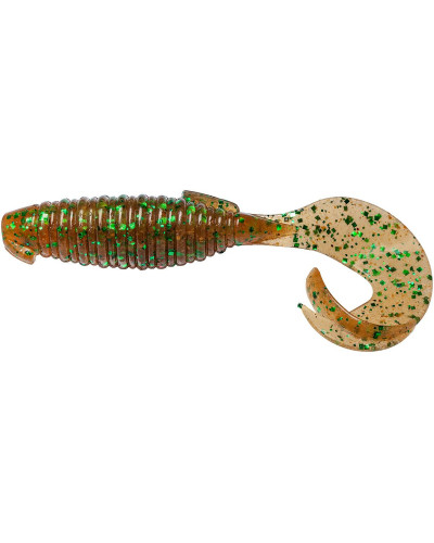 Силикон Keitech Flapper Grub 4" (7 шт/упак) ц:02 peach green flk