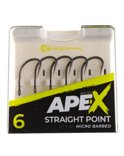 Гачок короповий RidgeMonkey Ape-X Straight Point Barbed size 6