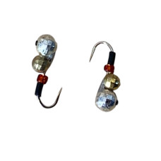 Мормишка вольфрам Мураха гранована, гачок №18 0,4g Silver+Gold (5шт\уп)