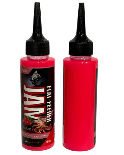 Атрактант Flat-feeder jam Carptronik Squid/Cranberry (Кальмар/Журавлина) 100ml